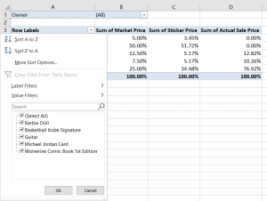 How to create a pivot table in Excel