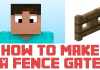 How To Make A Fence Gate In Minecraft