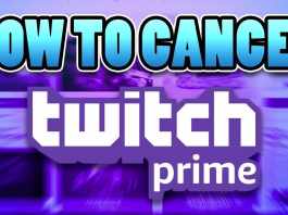 how to cancel twitch prime