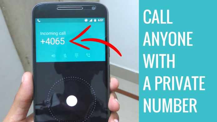 how to make private number
