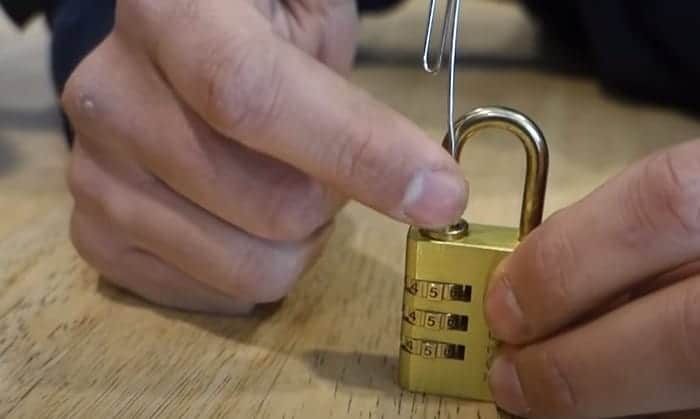 how to pick a lock with a paperclip