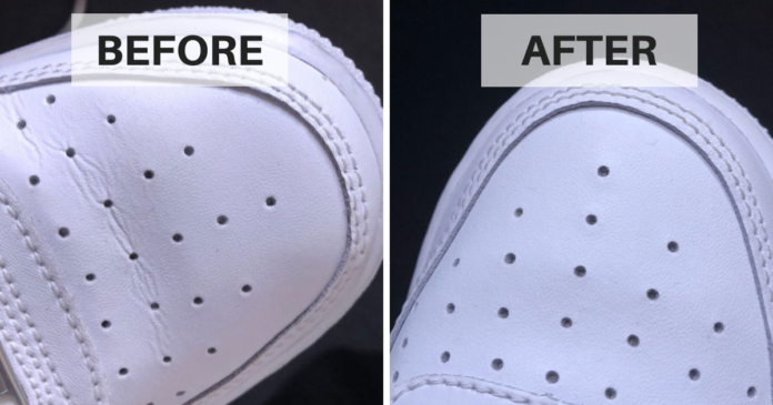 how to get rid of creases in shoes